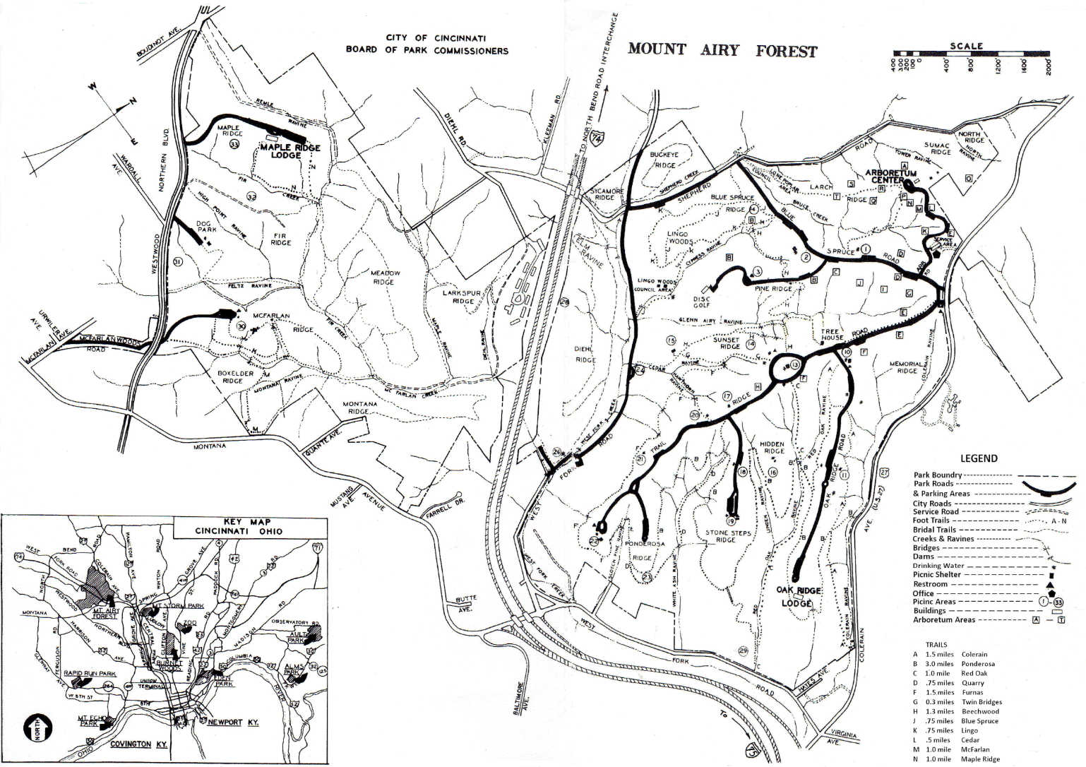 Arboretum map